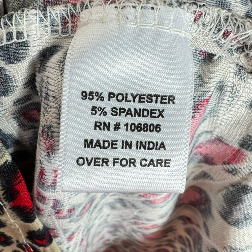 Emily Daniels Leopard Print Textured 3/4 Sleeve R… - image 6